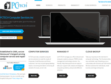 Tablet Screenshot of pctech.com